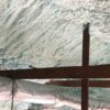 Picture of open cell spray foam in an attic