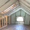 attic with spray foam insulation